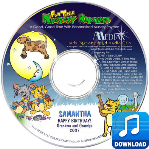 Personalized Fun Time Nursery Rhymes Digital MP3