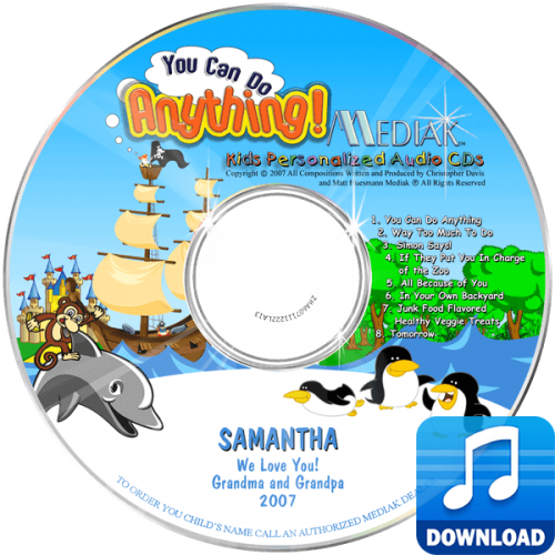 You Can Do Anything Personalized Children's Digital Music MP3