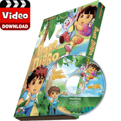 Dora, Diego and Me Kid's Photo Personalized Digital MP4