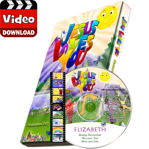 Jesus Loves You Personalized Kid's Digital MP4