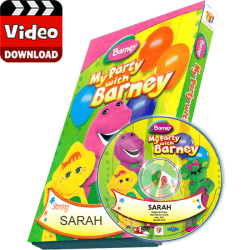 My Party with Barney Photo Personalized Children's Digital MP4