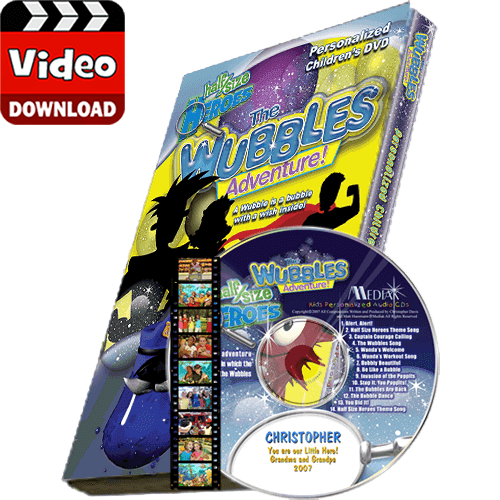 The Wubbles Adventures Personalized Kid's Digital MP4