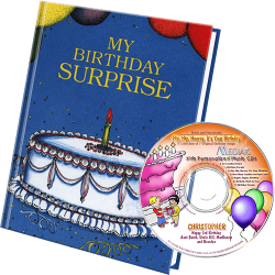 Personalized Birthday Surprise Book and Music CD