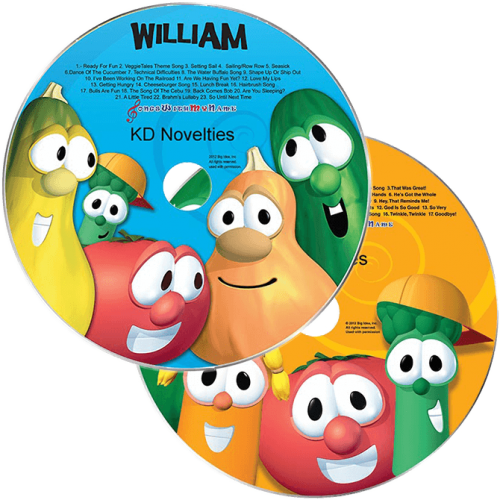 Personalized VeggieTales Music CDs Gift Set