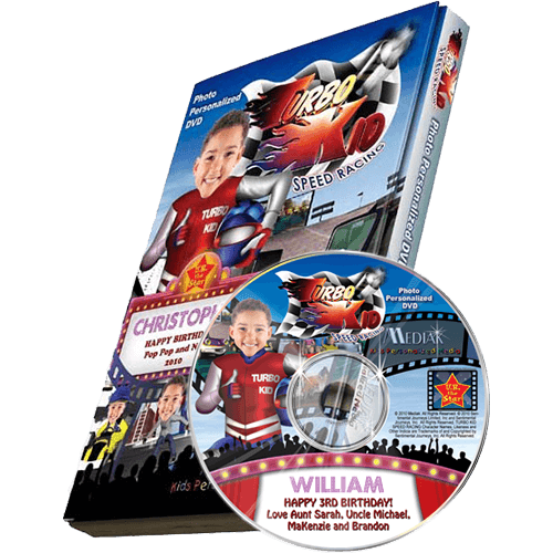 Turbo Kid Personalized Kid's Photo DVD