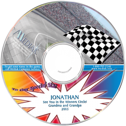 NASCAR Racing Personalized Children's Music CD