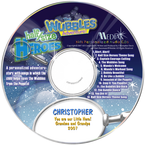 The Wubbles Adventure Personalized Children's Music CD