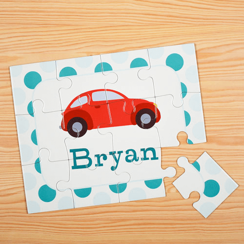 Car Personalized Kids Jigsaw Puzzle