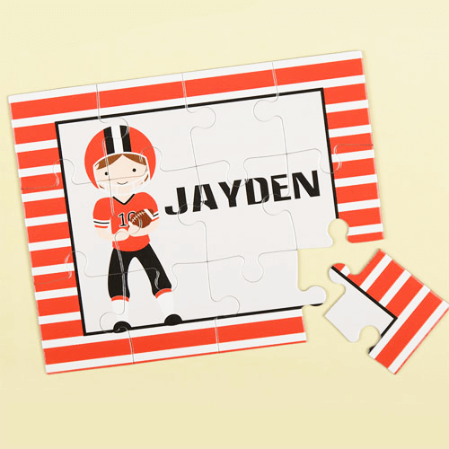 Football Personalized Kids Puzzle