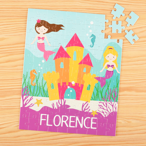 Mermaid Personalized Children's Jigsaw Puzzle