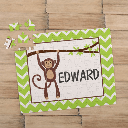 Monkey Personalized Children's Jigsaw Puzzle