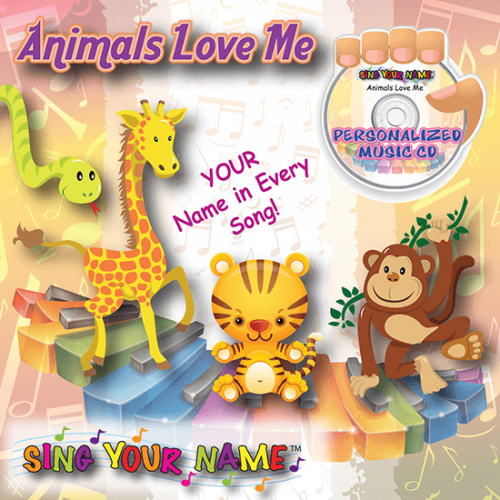 Personalized Animals Love Me Music CD